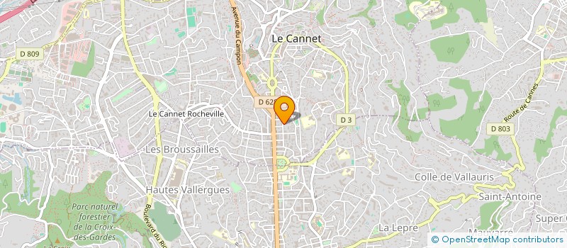 localisation de l'entreprise MADAME FRANCOISE MOULA à LE CANNET