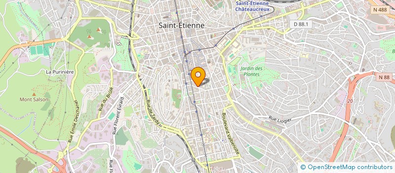 localisation de l'entreprise MADAME FRANCOISE MOULIN  SAINT-ETIENNE