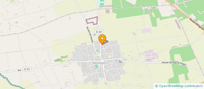 localisation de l'entreprise MADAME FRANCOISE MOUNIER  MOLLEGES