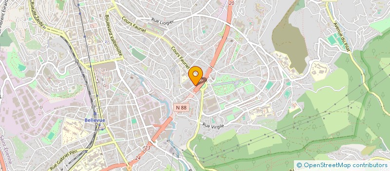 localisation de l'entreprise MADAME FRANCOISE MUNOZ  SAINT-ETIENNE