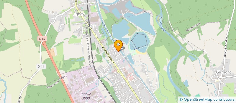 localisation de l'entreprise MADAME FRANCOISE MUNOZ  THAON-LES-VOSGES