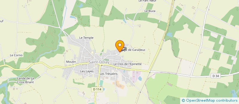 localisation de l'entreprise MADAME FRANCOISE NAUDIN  SAINT-DOLAY