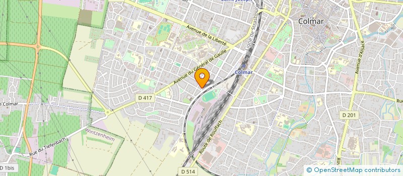 localisation de l'entreprise MADAME FRANCOISE NGO MANYINGA  COLMAR