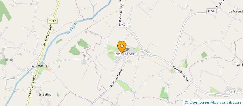 localisation de l'entreprise MADAME FRANCOISE OLIVIER  JONQUIERES