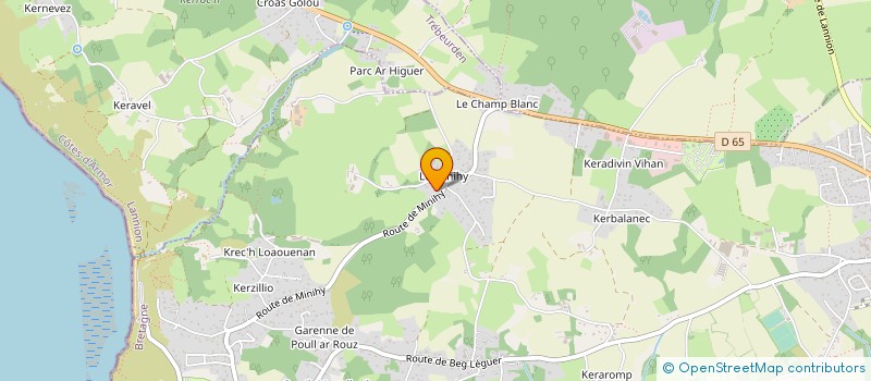 localisation de l'entreprise MADAME FRANCOISE OMNES à LANNION