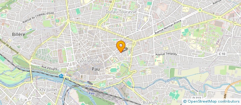 localisation de l'entreprise MADAME FRANCOISE OSWALD à PAU