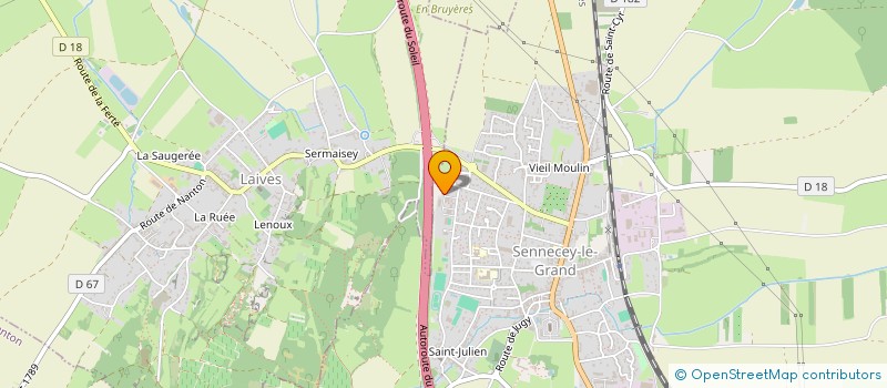 localisation de l'entreprise MADAME FRANCOISE PAGAND à ROQUEBRUNE-SUR-ARGENS