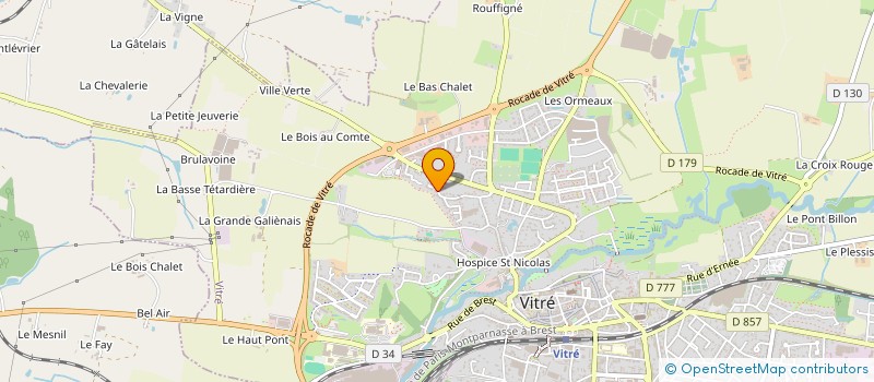 localisation de l'entreprise MADAME FRANCOISE PAIREL  VITRE