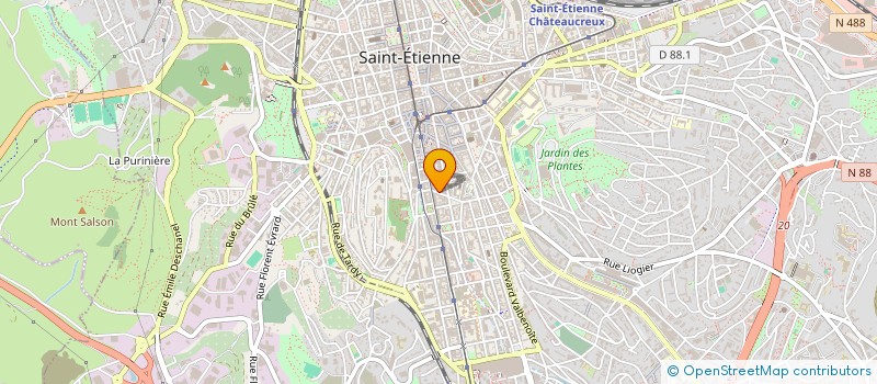 localisation de l'entreprise MADAME FRANCOISE PARLIER à SAINT-ETIENNE
