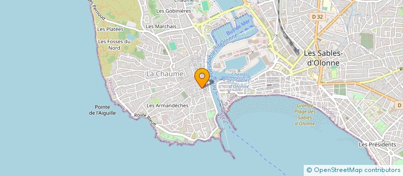 localisation de l'entreprise MADAME FRANCOISE PARMENTIER à LES SABLES D'OLONNE