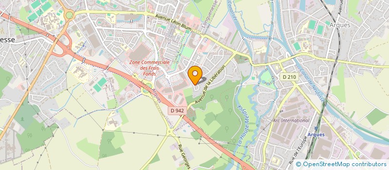 localisation de l'entreprise MADAME FRANCOISE PARMENTIER  ARQUES