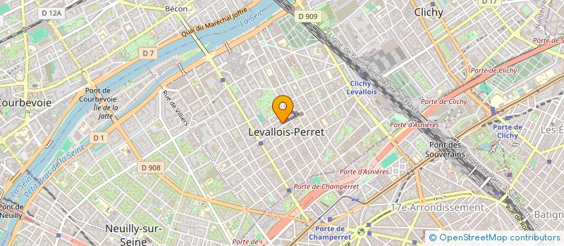 localisation de l'entreprise MADAME FRANCOISE PARRIAUD  LEVALLOIS-PERRET