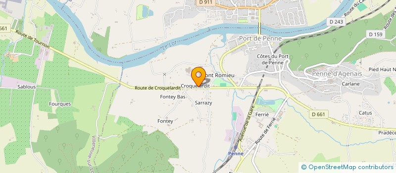 localisation de l'entreprise MADAME FRANCOISE PASTIER à PENNE-D'AGENAIS