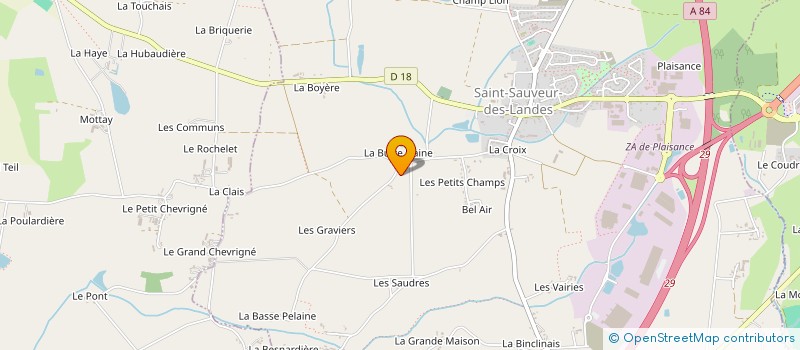 localisation de l'entreprise MADAME FRANCOISE PATUREAU à SAINT-SAUVEUR-DES-LANDES