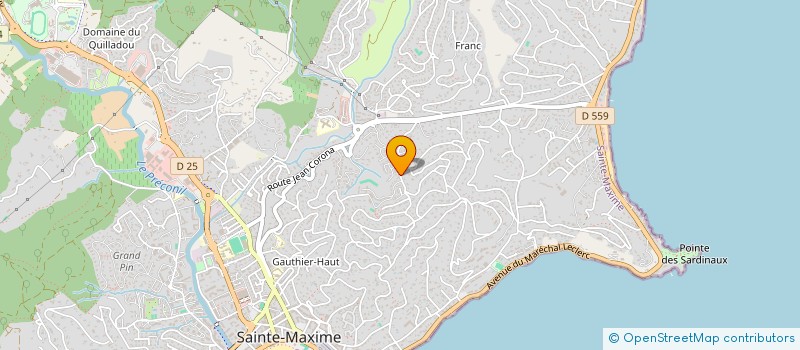 localisation de l'entreprise MADAME FRANCOISE PAUDOIE à SAINTE-MAXIME