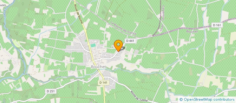 localisation de l'entreprise MADAME FRANCOISE PAUME  LA BAUME-DE-TRANSIT