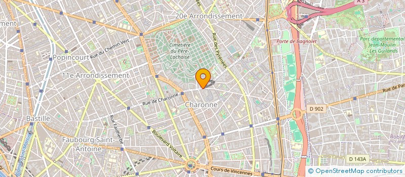 localisation de l'entreprise MADAME FRANCOISE PECQUET  PARIS