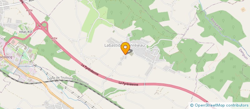 localisation de l'entreprise MADAME FRANCOISE PEINGS  LACQ