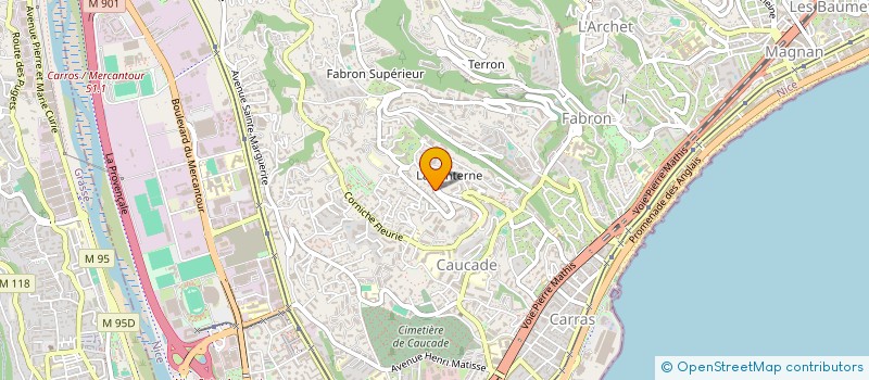 localisation de l'entreprise MADAME FRANCOISE PERDEREAU à NICE