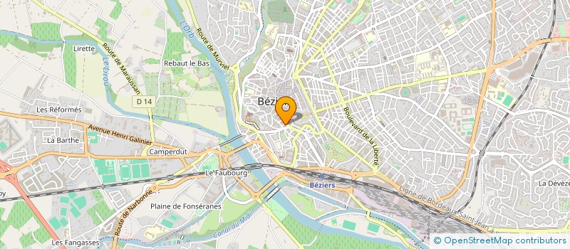 localisation de l'entreprise MADAME FRANCOISE PEREIRA à BEZIERS