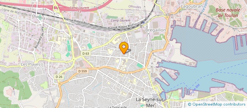 localisation de l'entreprise MADAME FRANCOISE PEREZ à LA SEYNE-SUR-MER