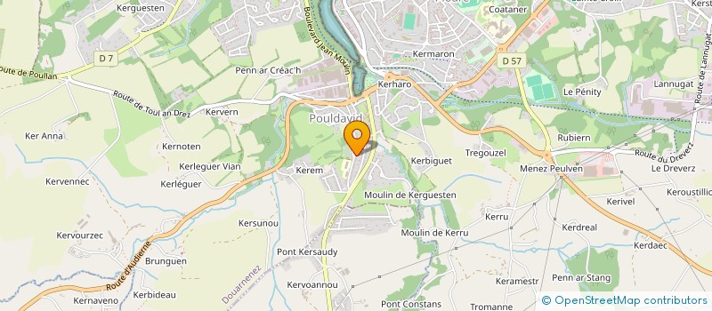 localisation de l'entreprise MADAME FRANCOISE PERHERIN  DOUARNENEZ