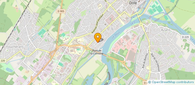 localisation de l'entreprise MADAME FRANCOISE PERNIN à DOLE