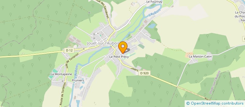 localisation de l'entreprise MADAME FRANCOISE PERRETTE  JOUET-SUR-L'AUBOIS