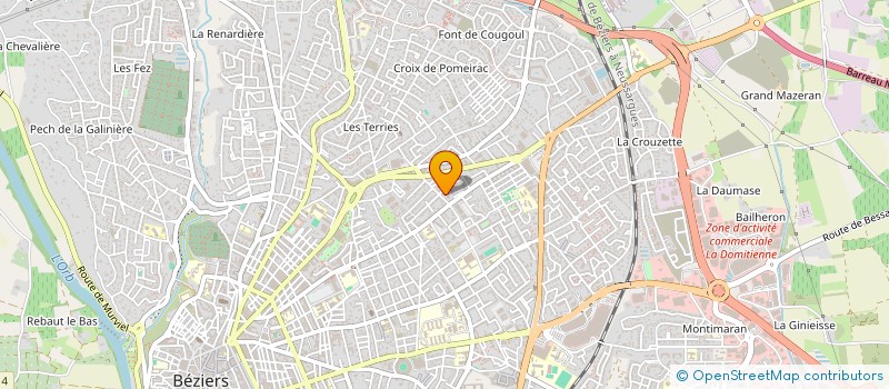 localisation de l'entreprise MADAME FRANCOISE PERRIN  BEZIERS