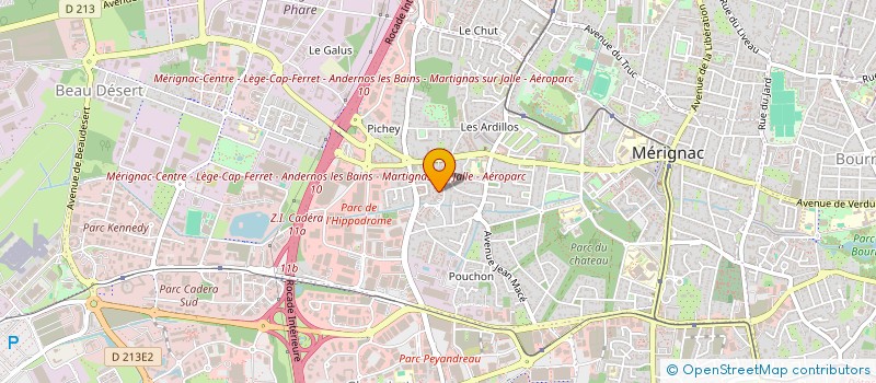 localisation de l'entreprise MADAME FRANCOISE PETRAU  MERIGNAC