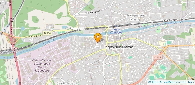 localisation de l'entreprise MADAME FRANCOISE PEYROCHE à LAGNY-SUR-MARNE