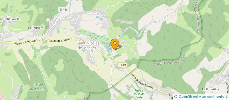 localisation de l'entreprise MADAME FRANCOISE PHILIPPE JANON  SAINT-NICOLAS-DE-MACHERIN