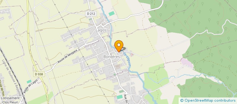 localisation de l'entreprise MADAME FRANCOISE PIBOURRET  BORDERES