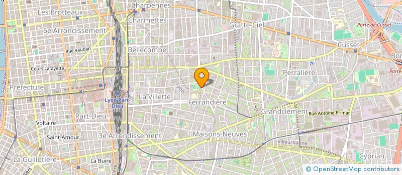 localisation de l'entreprise MADAME FRANCOISE PIDANCIER  VILLEURBANNE