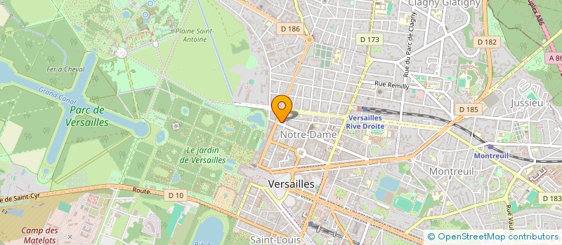 localisation de l'entreprise MADAME FRANCOISE PILLARD à VERSAILLES
