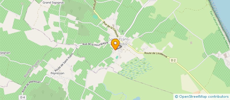 localisation de l'entreprise MADAME FRANCOISE PINAUD  SAINT-YZANS-DE-MEDOC