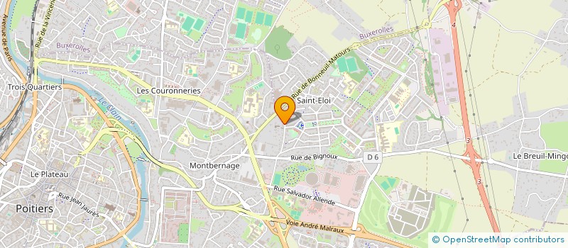 localisation de l'entreprise MADAME FRANCOISE PINAULT à POITIERS