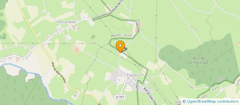 localisation de l'entreprise MADAME FRANCOISE PINCEEL  PAPLEUX