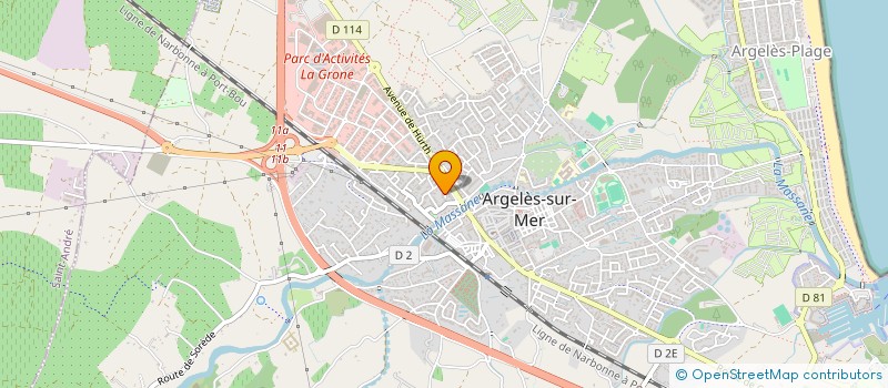 localisation de l'entreprise MADAME FRANCOISE PINEAU à ARGELES-SUR-MER