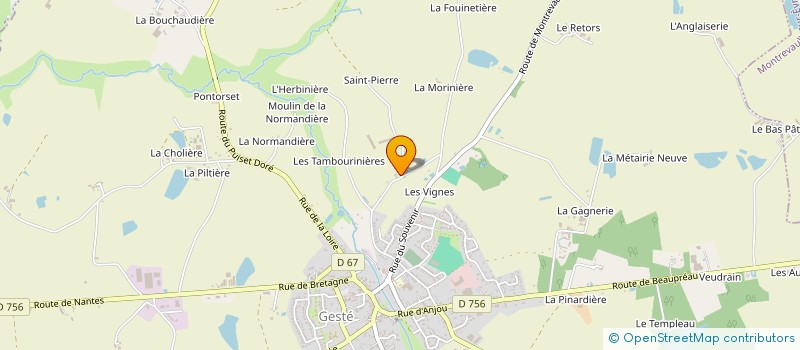 localisation de l'entreprise MADAME FRANCOISE PINHEIRO  BEAUPREAU-EN-MAUGES