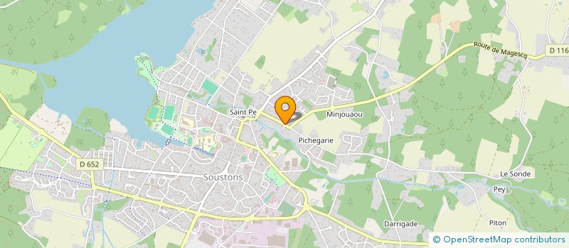 localisation de l'entreprise MADAME FRANCOISE PINSOLLE à SOUSTONS