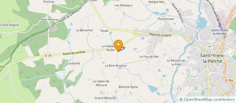 localisation de l'entreprise MADAME FRANCOISE PIQUET à SAINT-YRIEIX-LA-PERCHE