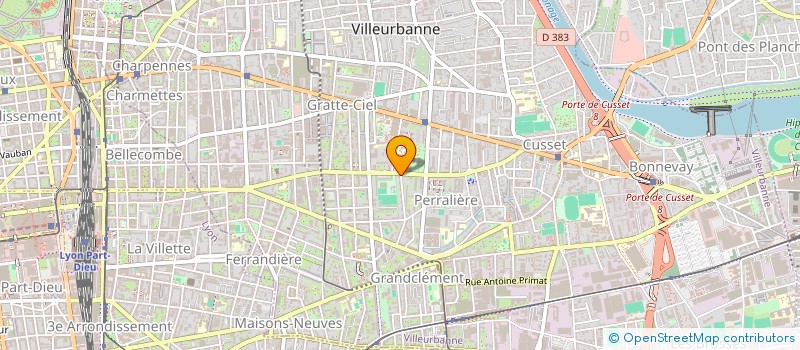 localisation de l'entreprise MADAME FRANCOISE PIVOT  VILLEURBANNE