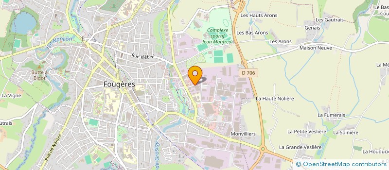 localisation de l'entreprise MADAME FRANCOISE PLESSIS  FOUGERES