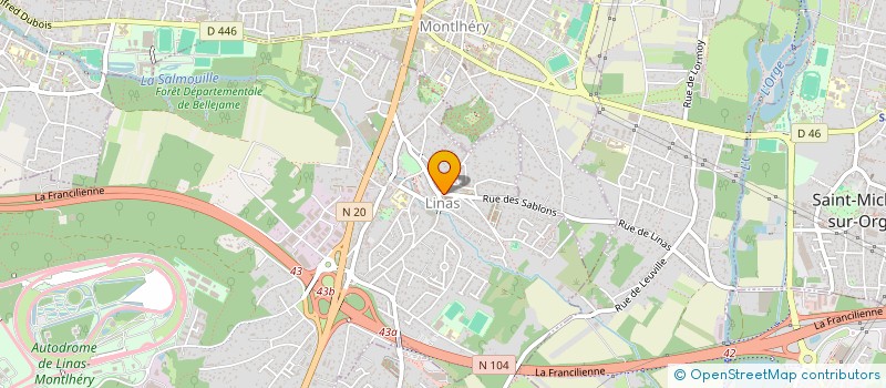 localisation de l'entreprise MADAME FRANCOISE PLIMARE à LINAS