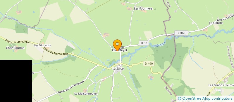 localisation de l'entreprise MADAME FRANCOISE POIZAT  URBISE