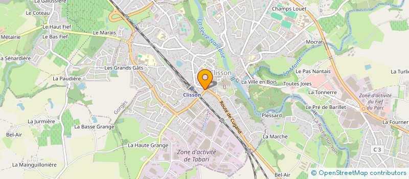 localisation de l'entreprise MADAME FRANCOISE POLLIER  CLISSON