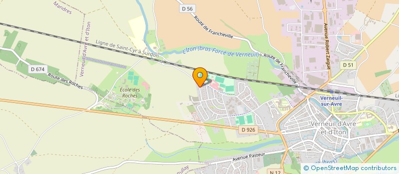 localisation de l'entreprise MADAME FRANCOISE POMMIER  VERNEUIL D'AVRE ET D'ITON