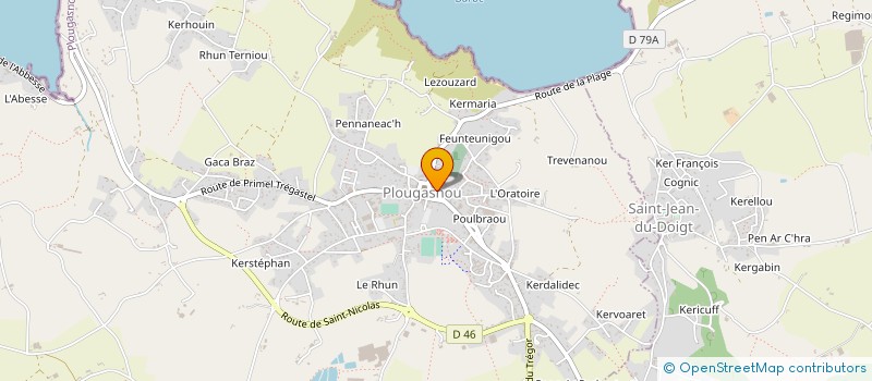 localisation de l'entreprise MADAME FRANCOISE PORHEL  PLOUGASNOU