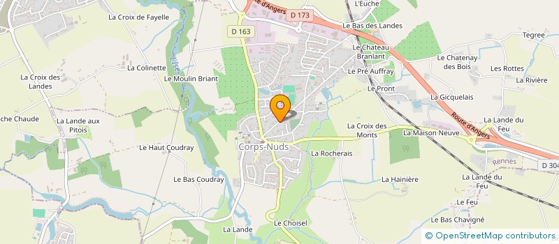 localisation de l'entreprise MADAME FRANCOISE POTREL  CORPS-NUDS